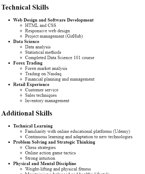 preview of skills page